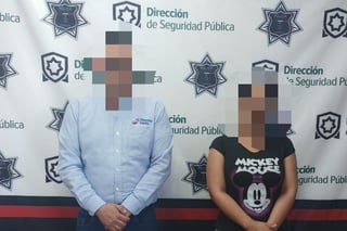 Pareja es detenida en Torreón por robar 3 mil pesos de una empresa localizada en la colonia Adán Felipe