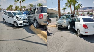 Joven conductor choca contra camioneta en Central de Abastos de Gómez Palacio