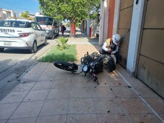 El motociclista terminó lesionado en el lugar.