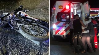 Ebrio motociclista resulta ileso luego de impactarse contra un auto en Saltillo