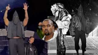 Kanye West aparece con una capucha tipo KKK en el listening party de su nuevo disco