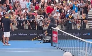 VIRAL: Víbora sorprende e interrumpe partido del ATP 250 de Brisbane