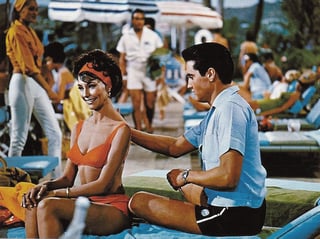 Elsa Cárdenas y Elvis Presley en 'Fun in Acapulco' (1963).