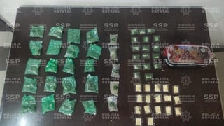 Agentes aseguran mochila con dosis de drogas en Gómez Palacio