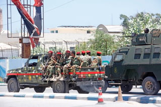 Fuerzas somalíes en Mogadiscio. (AP)
