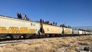 El cierre de los patios de maniobras en Coahuila ha incrementado el paso de migrantes por el estado de Durango.