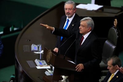 Presidente. Andrés Manuel López Obrador tomó protesta como Presidente y fue visto por 17 millones de personas. (ARCHIVO)