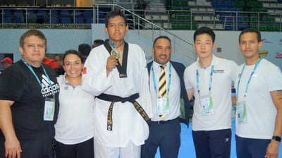 En la disputa por el oro, el taekwondoín venció en la final al ruso Ivan Skudrit. (EL SIGLO)