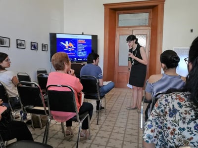 Fue impartido por Adriana Gallegos Carreón, coordinadora de curaduría del Museo Arocena. (EL SIGLO DE TORREÓN)