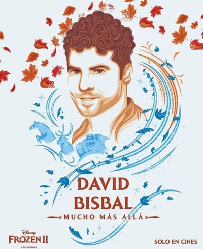 En redes. El cantante español, David Bisbal, agradece la invitación para participar en la icónica cinta con la canción Mucho. (ESPECIAL) 