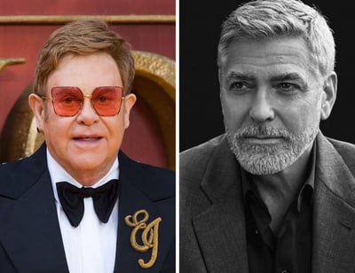 Estrellas. Elton y Clooney han tratado de cobijar y orientar a Meghan y Harry mientras comienzan a trabajar en sus proyectos. (ARCHIVO) 