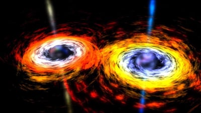 Desde que fueron descubiertas en 2015, las ondas gravitacionales forman parte del trabajo cotidiano de los científicos, pero ahora han detectado por primera vez una que es diferente al resto, al producirse por la fusión de dos agujeros negros de masas muy diferentes. (ARCHIVO) 