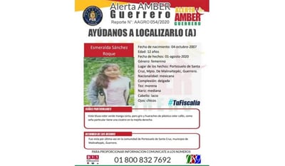  El reportero Rolando Sánchez Quintero denunció que su hija, una menor de 12 años de edad, desapareció desde el pasado sábado, en la comunidad de Portezuelo de Santa Cruz, en el municipio de Malinaltepec, en la Montaña de Guerrero. (ESPECIAL)