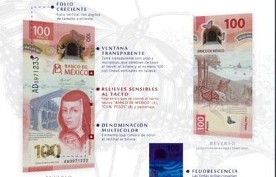 Luego de diez años en circulación, el Banco de México retiró el billete de cien pesos con Nezahualcóyotl en su parte frontal. (Especial)