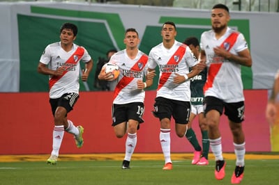 River Plate venció 2-0 a Palmeiras, pero no pudo avanzar a la final de la Libertadores tras caer 3-2 en el global. (EFE)