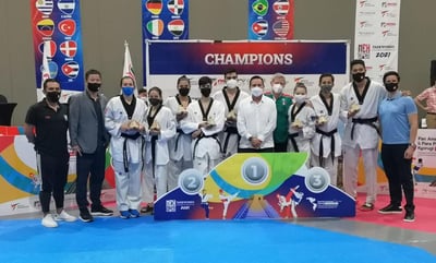 El lagunero Raymundo González Pinedo, Presidente de la Federación Mexicana de Taekwondo, se mostró orgulloso por los logros. (FMTKD)