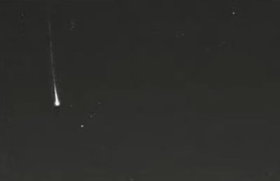 Un gran meteoro fue visible a las 4.55 hora local (8.55 GMT) de este viernes desde casi todo Puerto Rico, según informó a través de un comunicado la Sociedad de Astronomía del Caribe (SAC). (ESPECIAL) 