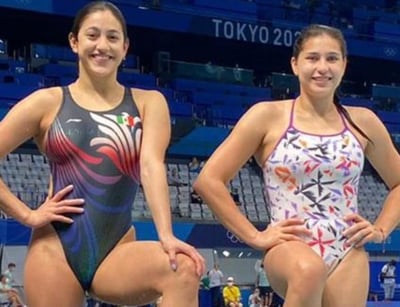 Aunque no alcanzaron un lugar en el podio, Dolores Hernández y Carolina Mendoza aseguran irse satisfechas de Japón, porque terminaron muy cerca de la zona de medallas y prometen pelear por una en los Juegos Olímpicos París 2024. (TWITTER) 