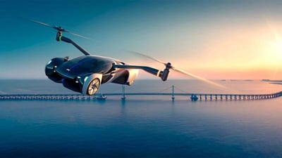 Durante el '1024 Tech Day', los fabricantes de XPeng presentaron el concepto de un superauto volador que llegará en 2024 (ESPECIAL) 