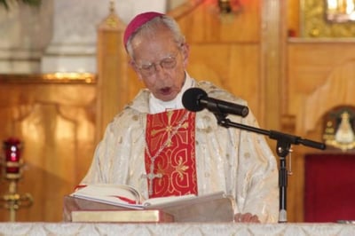 Monseñor Francisco Villalobos es el obispo más longevo en México. El pasado primero de febrero cumplió 101 años de edad.