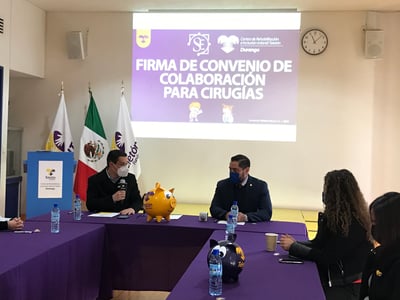 Firman CRIT Durango y Sanatorio Español, convenio de colaboración con el que se beneficiarán a 10 niños y jóvenes.