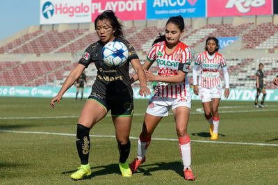 Los goles por parte de Juárez fueron obra de Jasmine Casarez quien marcó su primer gol en la Liga, y de Celeste Vidal. (ESPECIAL)