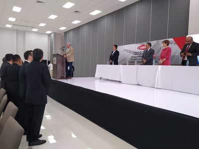 Autoridades municipales de Torreón firman convenio con nuevo consejo directivo de la CMIC de Torreón.
