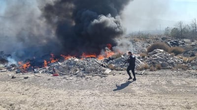Imagen Se registra fuerte incendio al norte de Saltillo