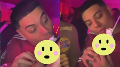 Imagen Eduin Caz sorprende disfrutando en un antro gay y tomando una 'bebida exótica'