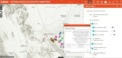El Instituto Municipal de Planeación y Competitividad de Torreón (IMPLAN), buscando posicionar a la ciudad como una 'Smart City', desarrolló la 'Plataforma Digital de Gestión Territorial' (PDGT).