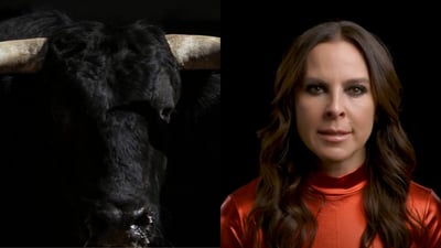 Imagen 'Hombres a caballo me acribillaron', Kate del Castillo se mete en la piel de un toro para protestar por corridas