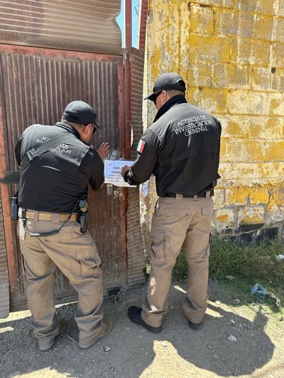 La diligencia Judicial se efectuó en un inmueble ubicado en la calle Santa Elena de la colonia Las Rosas, en la ciudad de Durango. (EL SIGLO DE TORREÓN)