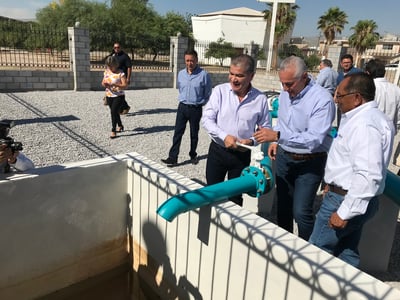 Abren nuevo pozo de agua en Torreón, beneficiará a 15 mil habitantes con 30 litros por segundo. (EL SIGLO DE TORREÓN)