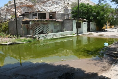 Habitantes de la colonia Francisco I. Madero denunciaron una laguna de aguas negras. (FERNANDO COMPEÁN / EL SIGLO DE TORREÓN)