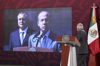 El presidente López Obrador pidió que se difundiera un organigrama denominado 'Cártel de Genaro García Luna'. (ARCHIVO)