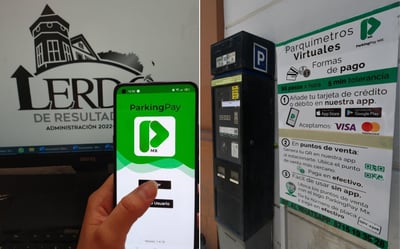 El sistema de parquímetros en Lerdo operará de manera digital mediante la prestación de servicios de la empresa ParkingPay MX. 