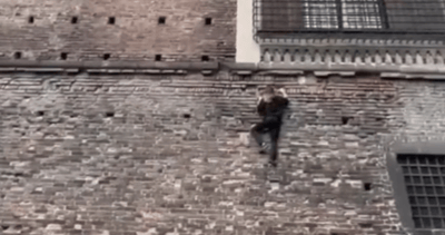 Imagen VIDEO: Jared Leto trepa un castillo en Italia sin protección