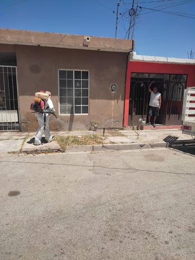 Realizan acciones de fumigación contra mosquitos y garrapatas en colonias de Torreón. (EL SIGLO DE TORREÓN)
