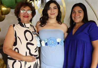 María Fernanda Rincón Domínguez acompañada en su baby shower por su mamá Claudia Domínguez y su hermana
Claudia Rincón (EL SIGLO DE TORREÓN/VAYRON INFANTE)
