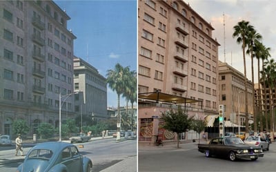La histórica avenida Morelos de Torreón ha sido testigo de la evolución y desarrollo de la ciudad a lo largo de los años. (ESPECIAL)