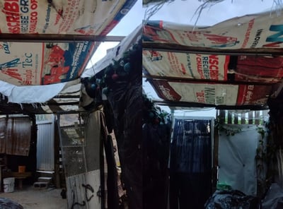 El hogar de la señora Mague Mendoza sufrió daños por las lluvias y además su casa fue robada.