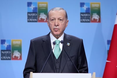 En el pasado, el presidente turco ha insistido en que Suecia debe limitar las expresiones públicas de apoyo a la guerrilla kurda. (ARCHIVO)