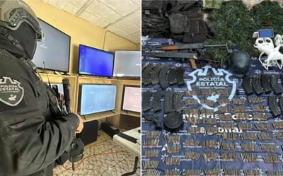Las imágenes difundidas por las autoridades estatales revelaron la sofisticación de estos centros de videovigilancia.