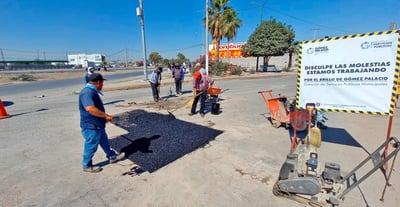 La obra que el Municipio ejecuta en bulevar San Carlos (por donde pasa una de sus líneas), se trata de una pavimentación necesaria.