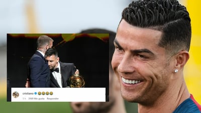 Imagen Cristiano se ríe en el análisis de Roncero contra el octavo Balón de Oro de Messi 