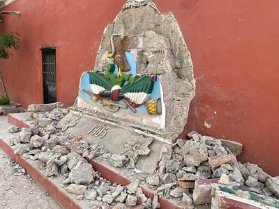 Destrucción de patrimonio en pueblo mágico de Mapimí. (SAÚL RODRÍGUEZ)