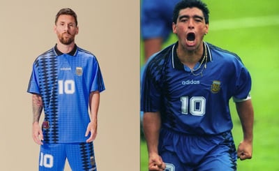 Imagen Lionel Messi presenta la nueva indumentaria retro de Argentina