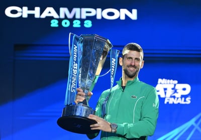 La sonrisa del tenista número 1 del mundo, reflejó su satisfacción por la obtención de este histórico título en territorio italiano.