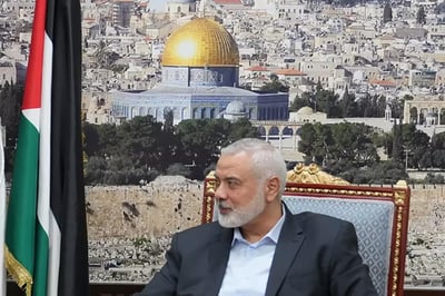 Se espera que Haniyeh participe en una reunión tripartita. (ARCHIVO)