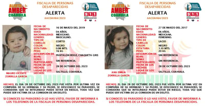 Suman alrededor de diez menores que se encuentran en búsqueda en Coahuila. (ARCHIVO)